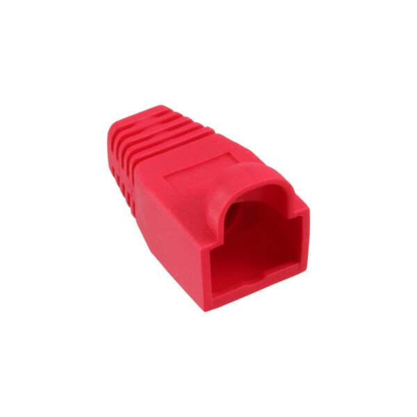 InLine® 10 pcs. Pack RJ45 Anti Kink Sleeve red