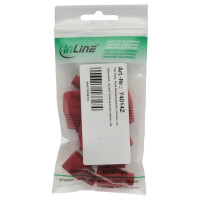 InLine® 10 pcs. Pack RJ45 Anti Kink Sleeve red