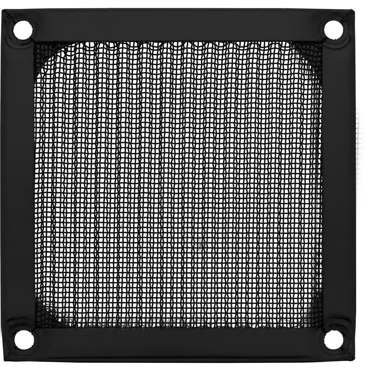 InLine® Fan grid aluminum filter, black, 80x80mm