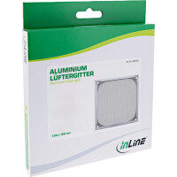 InLine® Fan grid aluminium filter, 140x140mm