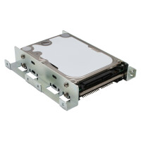 InLine® HDD/SSD Einbauschienen, 2x 6,35cm (2,5") zu 8,89cm (3,5"), schwarz