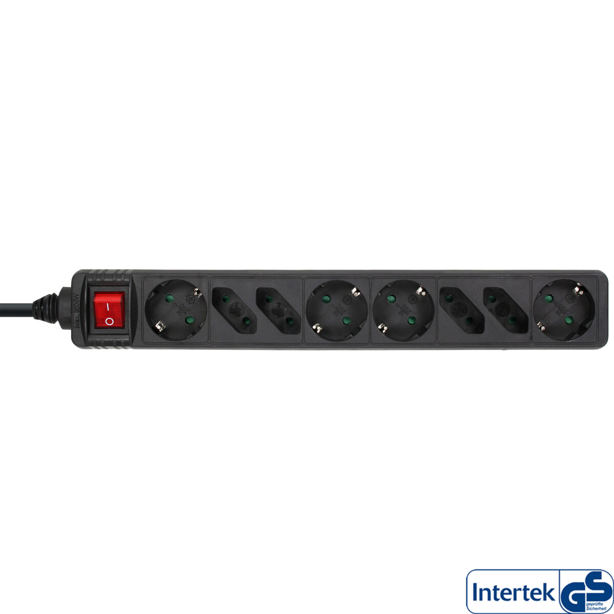 InLine® Power Strip 8 Port 4x Type F German + 4x Euro...