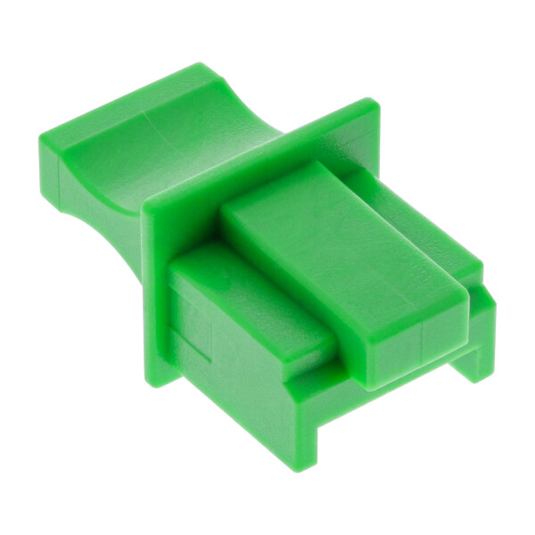 InLine® Dust Cover for RJ45 female, green, 100 pcs.