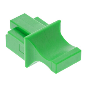 InLine® Dust Cover for RJ45 female, green, 100 pcs.