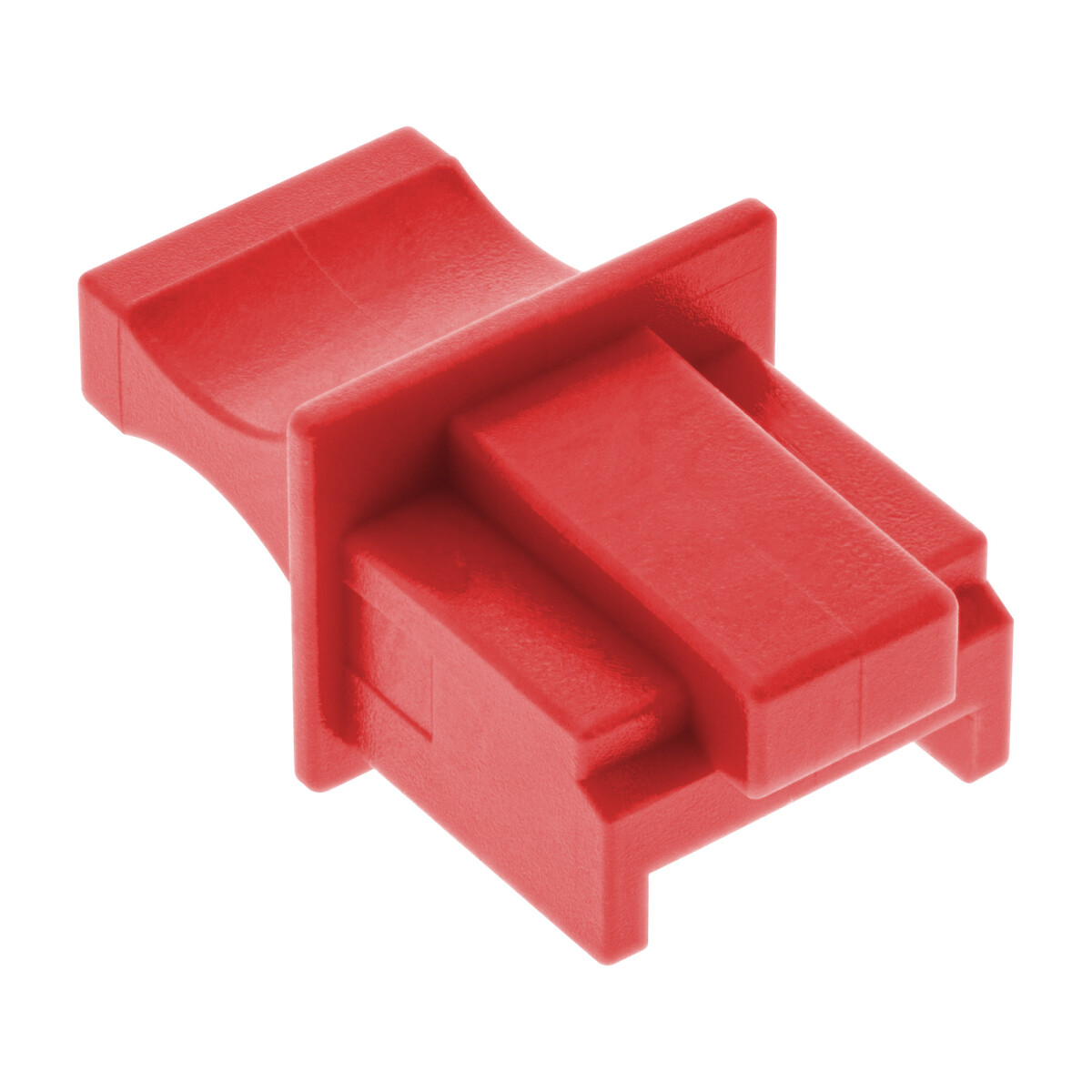 InLine® Dust Cover for RJ45 female, red, 100 pcs.