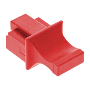 InLine® Dust Cover for RJ45 female, red, 100 pcs.