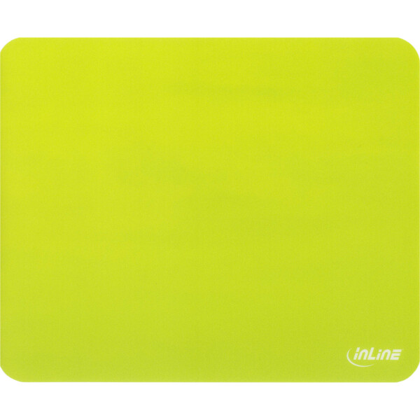 InLine® Mouse Pad Anti Microbial ultra-thin 220x180x0.4mm green (tendency yellow)