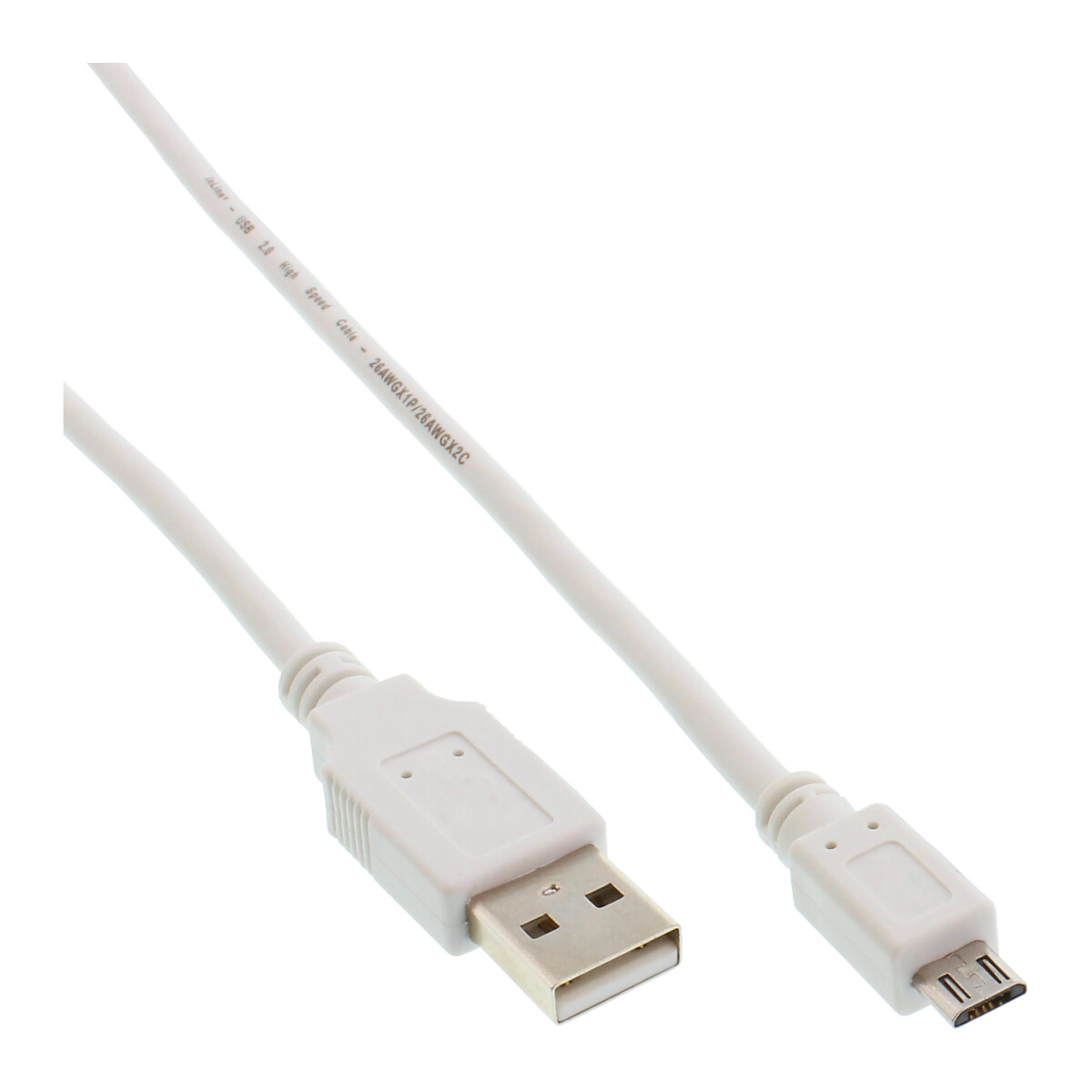 InLine® Micro USB 2.0 Cable USB Type A male / Micro-B...