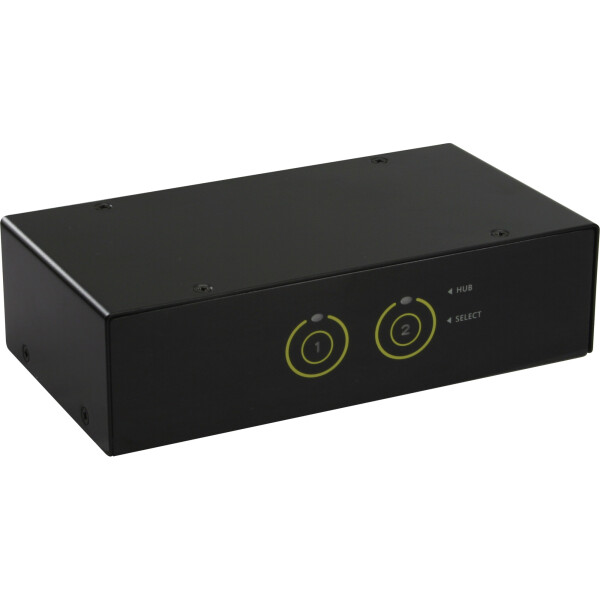 InLine® KVM Desktop Switch, 2-fach, HDMI, USB 3.0 Hub, mit Audio