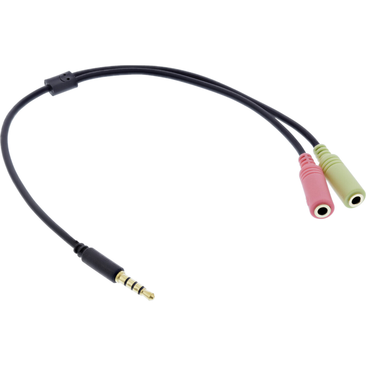InLine® Audio Headset Adapter Cable 3.5mm male 4 Pin...