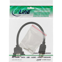 InLine® USB 3.0 Adapter Cable Type A female / Chassis Connector Type A, 0.20m