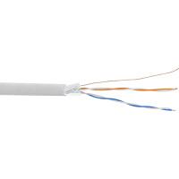 InLine® Telefon-Kabel 4-adrig, 2x2x0,6mm, zum Verlegen, 25m Ring