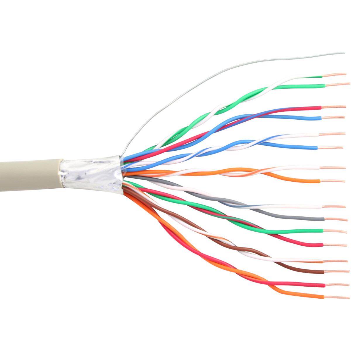 InLine® Telephone Cable 16 wire solid installation...