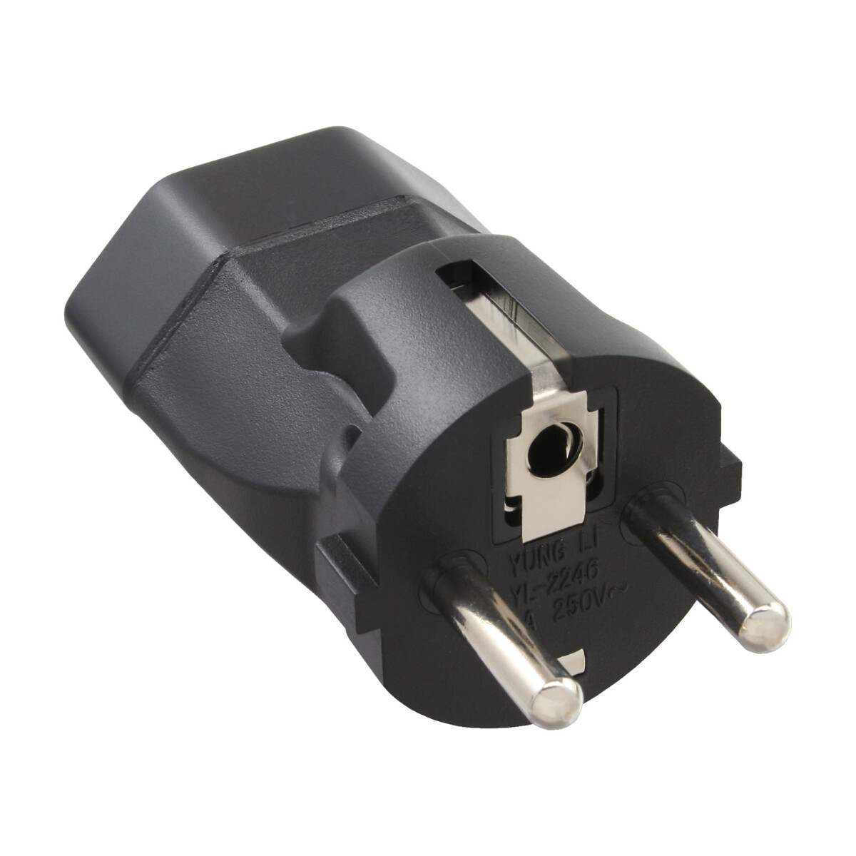 InLine® Reiseadapter, Schutzkontakt Stecker auf...