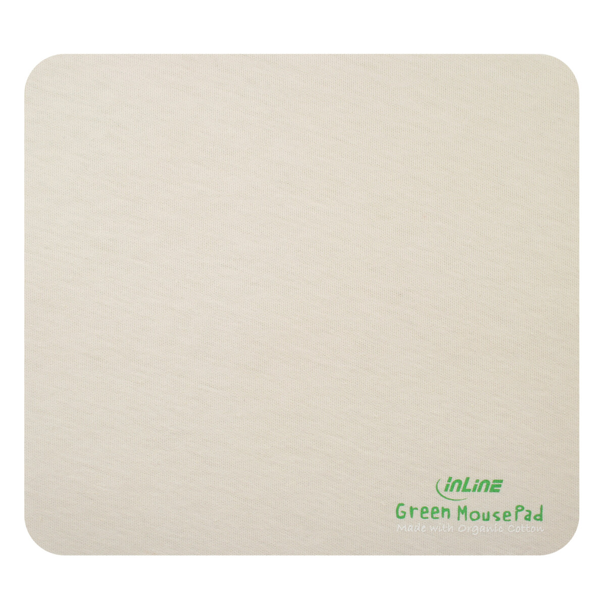 InLine® Mousepad Eco friendly Cotton 220x200x3mm white