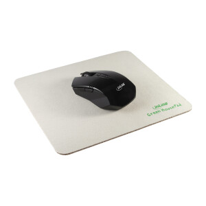 InLine® Mousepad Eco friendly Cotton 220x200x3mm white