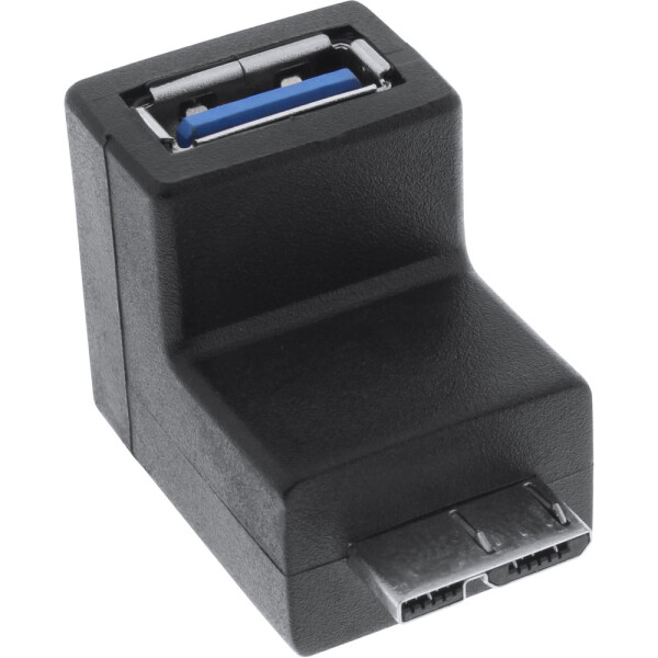 InLine® USB 3.0 Adapter, Buchse A auf Stecker Micro B, gewinkelt