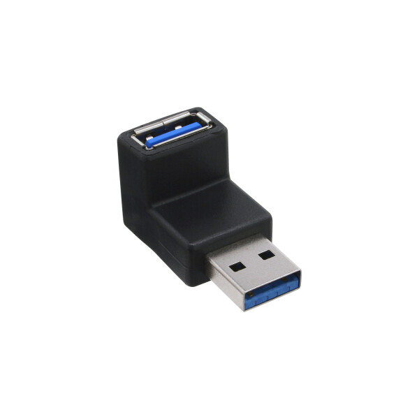 InLine® USB 3.0 Adapter Type A male / A female angled 90°