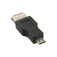 InLine® Micro-USB Adapter, Micro-B Stecker an USB A Buchse