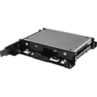 InLine® HDD Slotblech, 2x 6,35cm (2,5") HDD zu PCI-Slot, mit Schraube