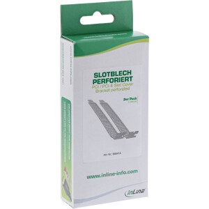 InLine® Slotblech perforiert, 2er Pack