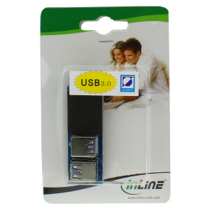 InLine® USB 3.0 Adapter internal 2x USB A female to mainboard header