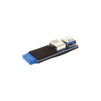 InLine® USB 3.0 Adapter lang, 2x Buchse A auf Pfostenanschluss