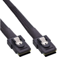 InLine® SAS Kabel int., Mini-SAS SFF-8087/Mini-SAS SFF-8087, m. Sideband, 1m