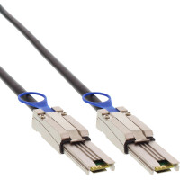 InLine® SAS Anschlusskabel, Mini-SAS SFF-8088 an Mini-SAS SFF-8088, 0,5m