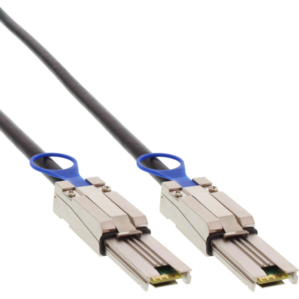 InLine® SAS Cable, Mini-SAS 26pin SFF-8088 an Mini-SAS 26-pin SFF-8088, 2m