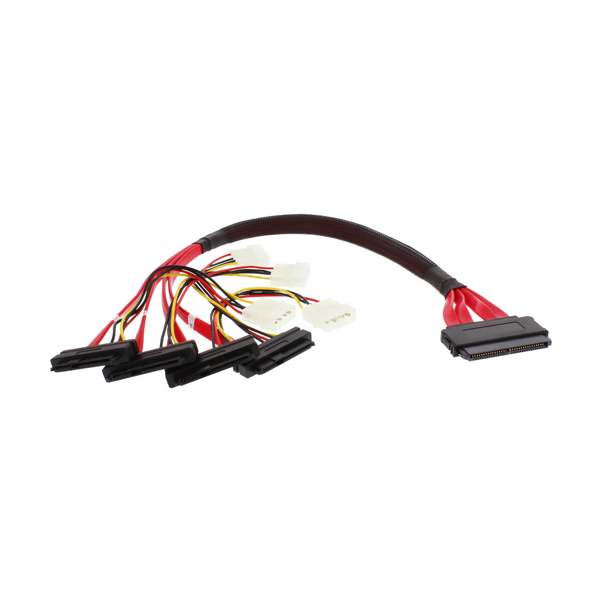 InLine® SAS Cable SAS 32 Pin to 4x SAS 29 Pin...