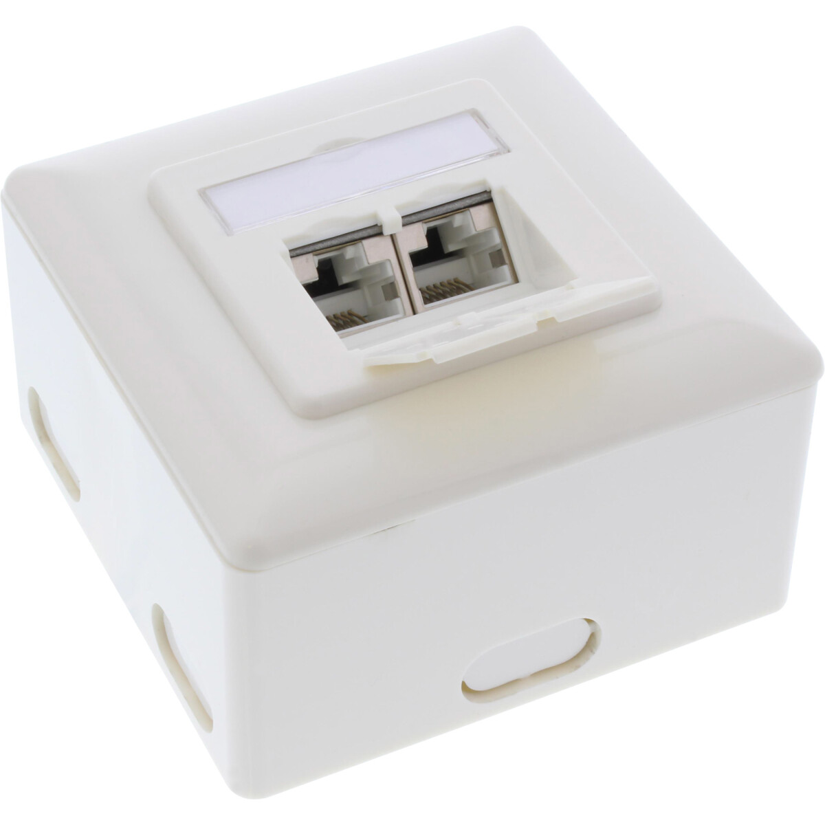 InLine® Cat.6A wall outlet box, surface or flush...