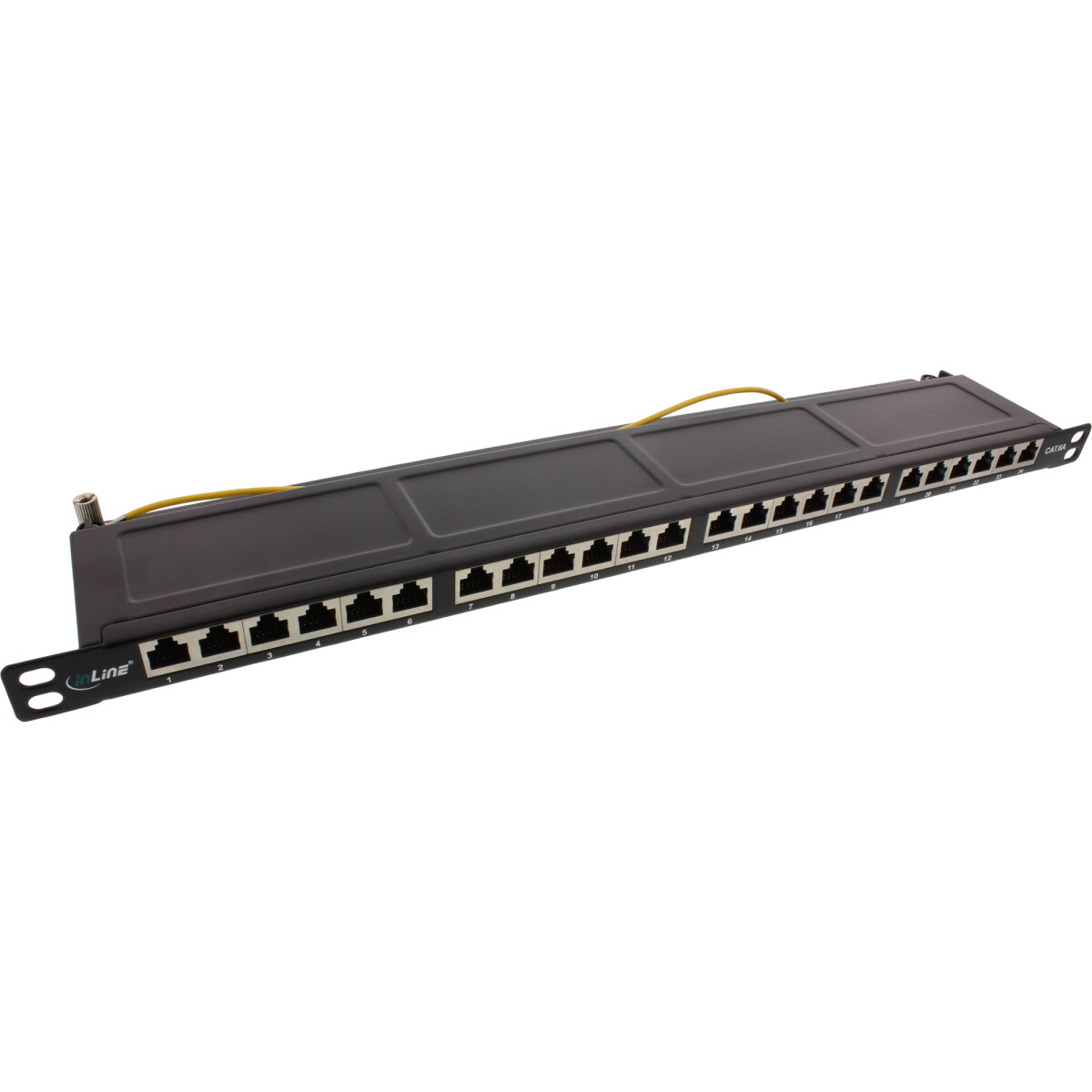 InLine® Patch Panel 19" Cat.6A 24 Port 0.5U...