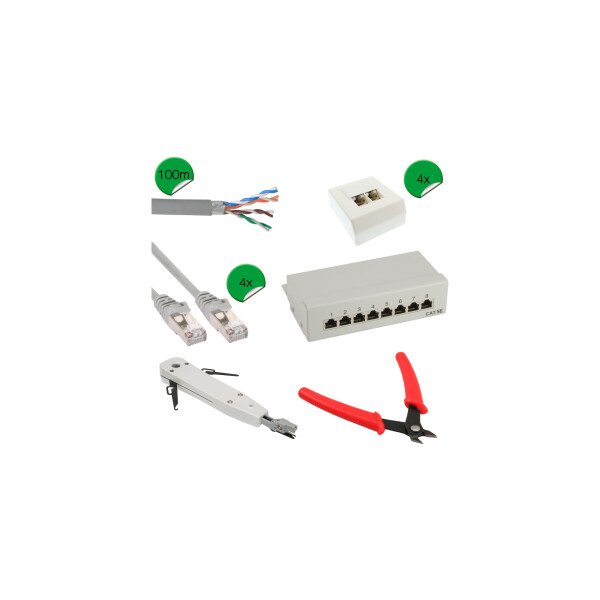 InLine® Cat.5e Netzwerk Installations Kit