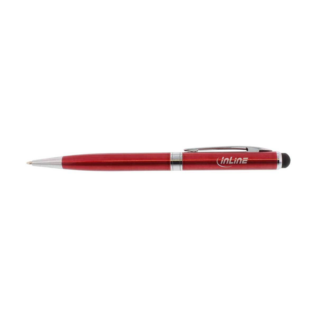 InLine® Touchpad Stylus + Ball Pen metal red