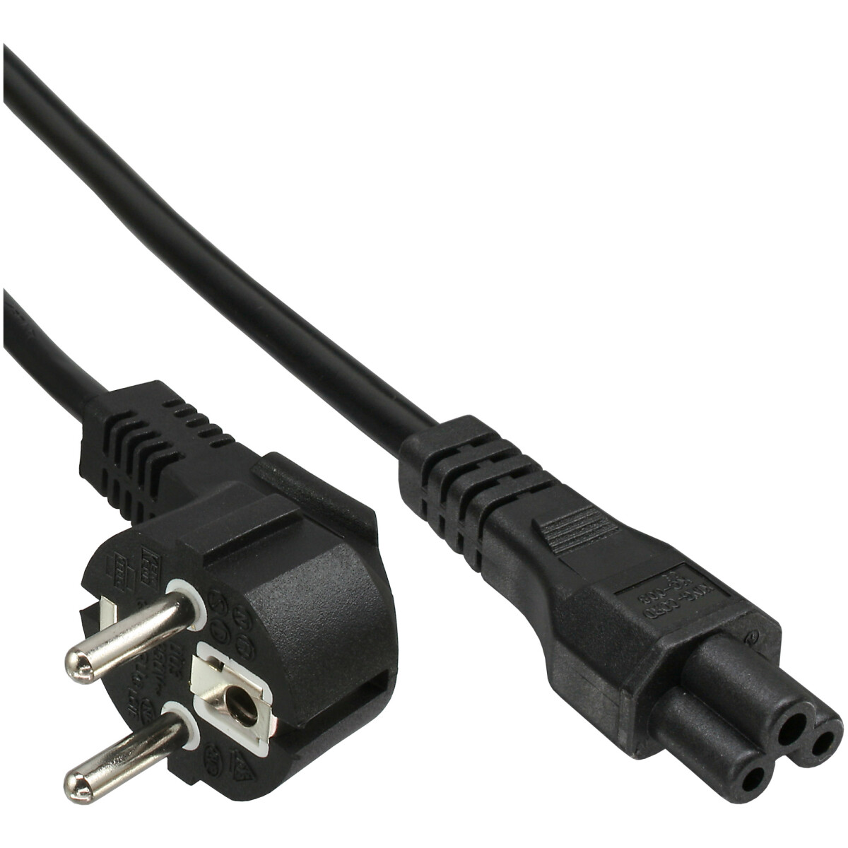 AC Power cord, InLine®, for notebook, black, 2m