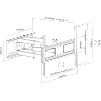 InLine® Wandhalterung, für Display 94-178cm (37-70"), max. 50kg