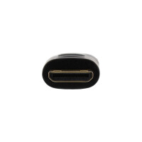 InLine® HDMI Superslim Kabel A an C, HS mit Eth., Premium, schwarz / gold, 0,5m