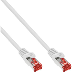 InLine® Patch Cable S/FTP PiMF Cat.6 250MHz copper halogen free white 15m