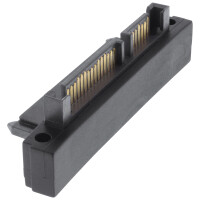 InLine® SATA Adapter male / female 22 Pin 15+7 upward angled