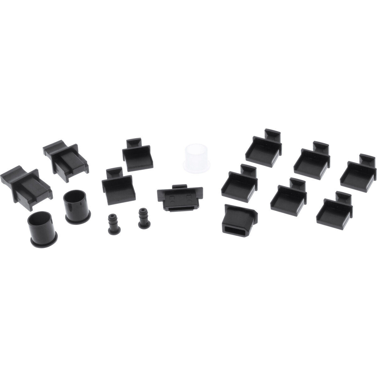 InLine® Dust Cover Set for Computer Interfaces, 17pcs.