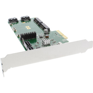 InLine® RAID Controller 4x SATA 6Gb/s RAID 0 / 1 / 10 / JBOD / 4x SATA + 2x mSATA