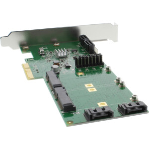 InLine® RAID Controller 4x SATA 6Gb/s RAID 0 / 1 / 10 / JBOD / 4x SATA + 2x mSATA