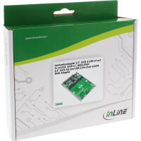 InLine® Laufwerksadapter 2,5", SATA & USB 3.0 auf 2x mSATA, RAID 0,1,JBOD,SPAN