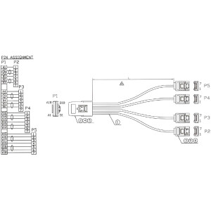 InLine® SAS Cable Mini SAS SFF8087 to 4x SATA direct OCR 1m