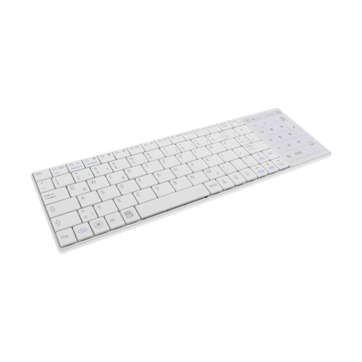 InLine® Bluetooth Mini-Tastatur mit Touchpad, Windows...