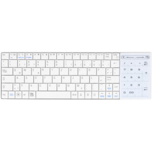 InLine® Bluetooth Mini-Keyboard with Touchpad Windows 10 compatible white