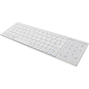 InLine® Bluetooth Mini-Keyboard with Touchpad Windows 10 compatible white