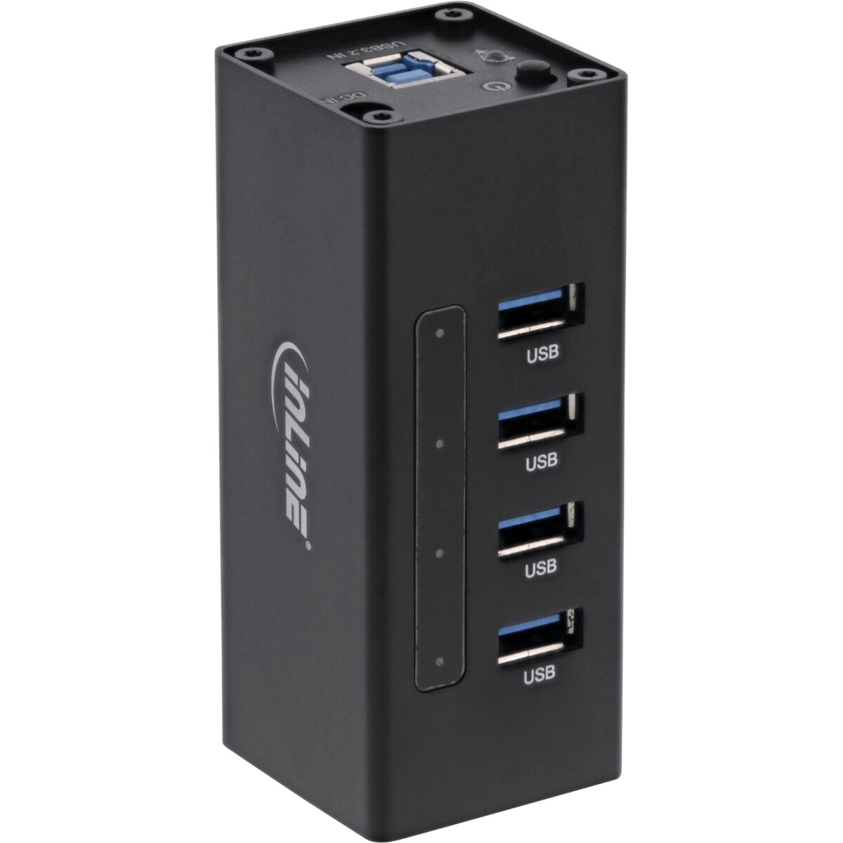 InLine® USB 3.0 Hub, 4 port, aluminium case, with...