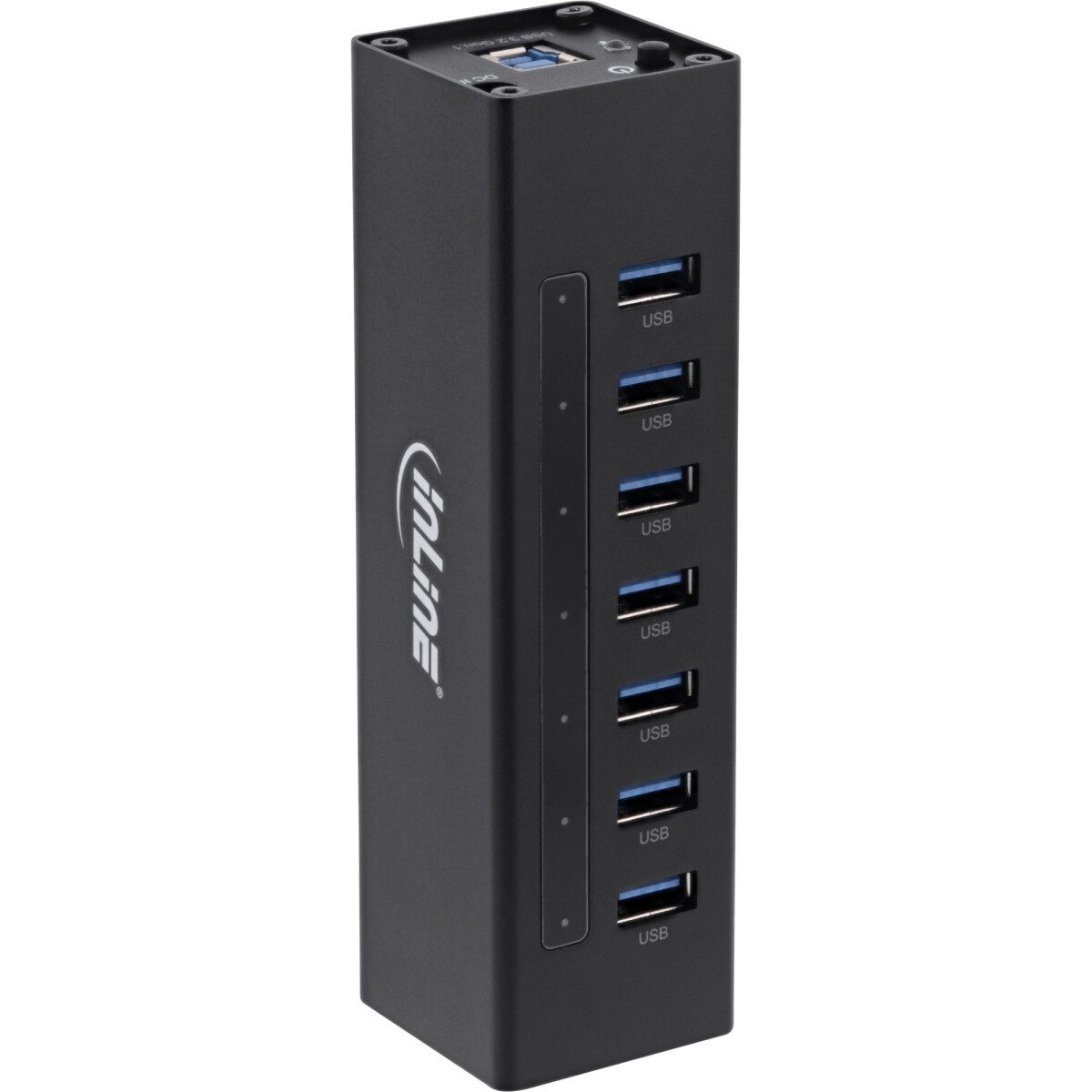 InLine® USB 3.0 Hub, 7 port, aluminium case, with...